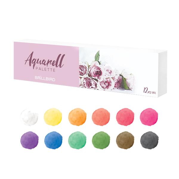 Aquarell / akvarell paletta 12 db-os akvarell festék - 2. kép