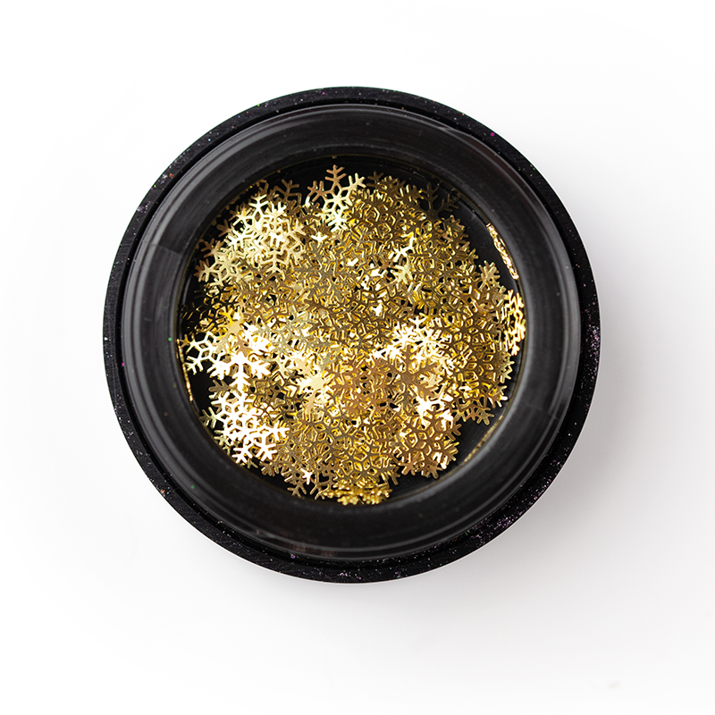 Snowflake díszítő - gold - 2. kép