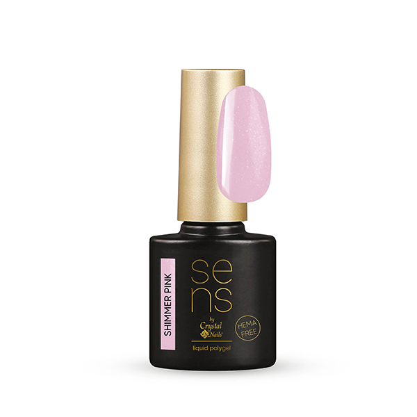 SENS Liquid Polygel Shimmer Pink - 10ml - 2. kép