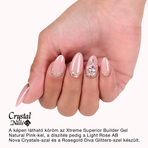 NOVA Crystals Strasszkő - Light Rose AB SS8 (2,4 mm) - 4. kép