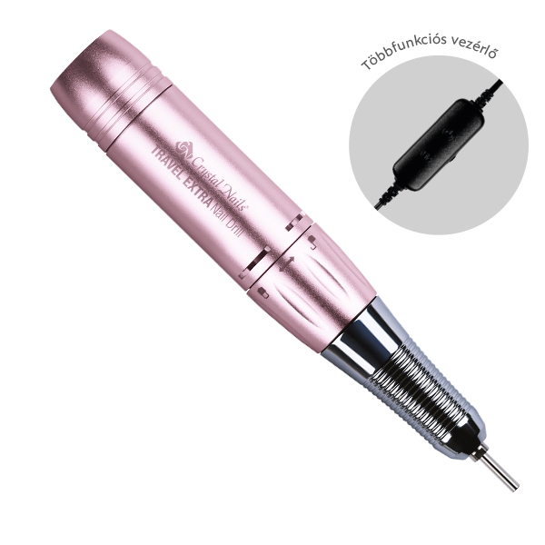 Travel Extra Nail Drill csiszológép - Pink - 2. kép